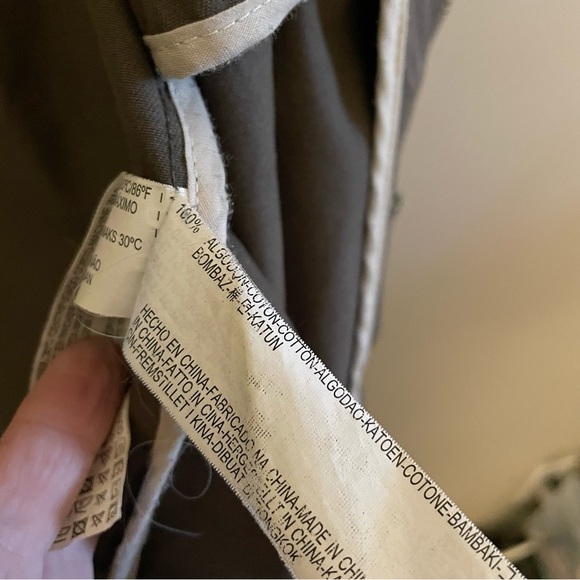 Zara Men’s Khaki Green Long Fit Military Coat – Size Large GUC - Picture 13 of 16